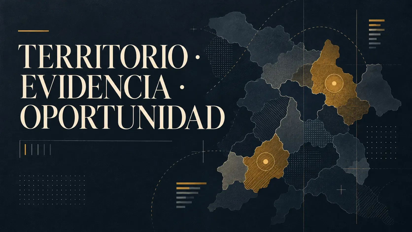 Interfaz conceptual para comparar territorios y oportunidades de localización.