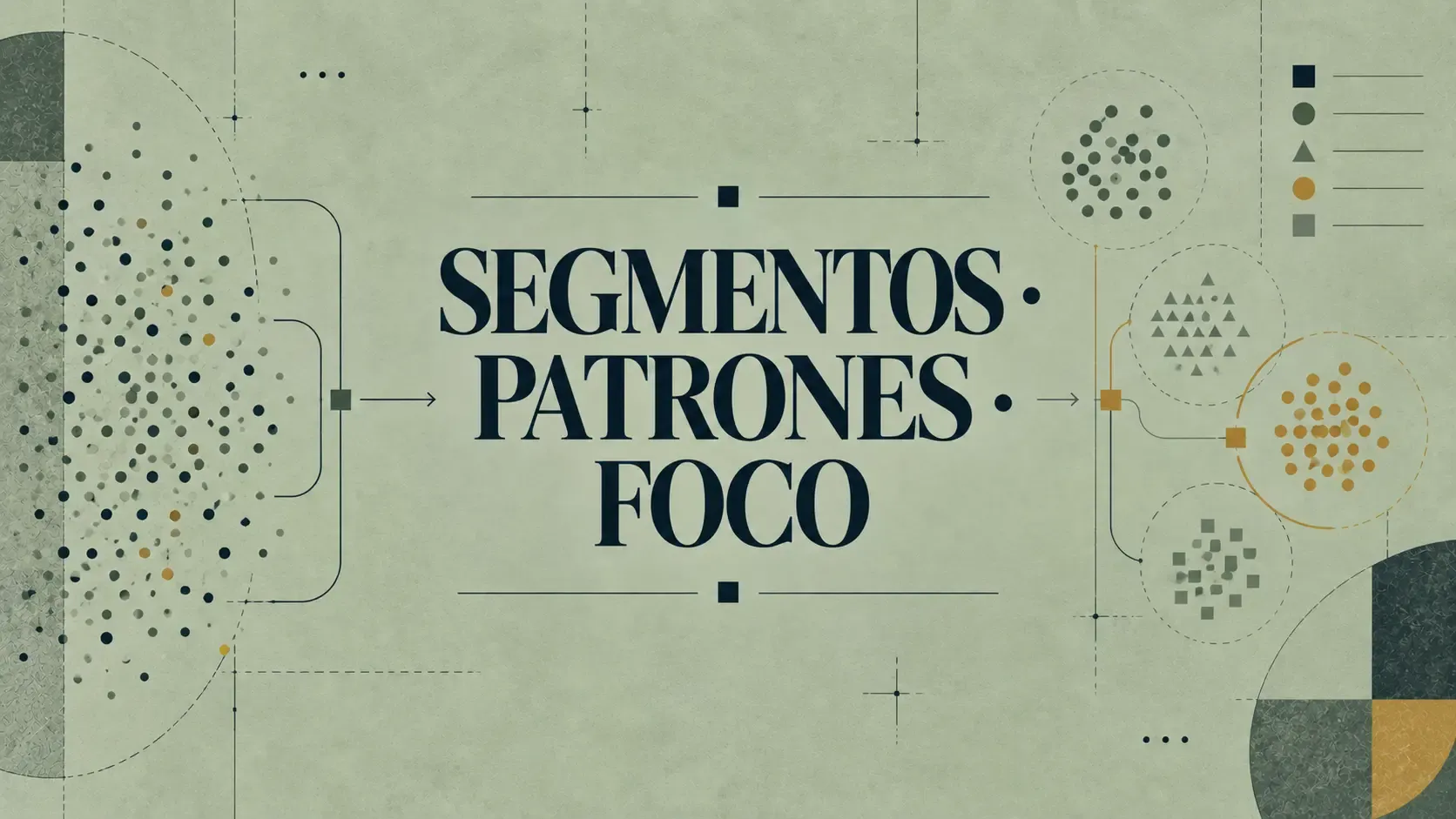 Interfaz conceptual de segmentación de clientes y perfiles de audiencia.