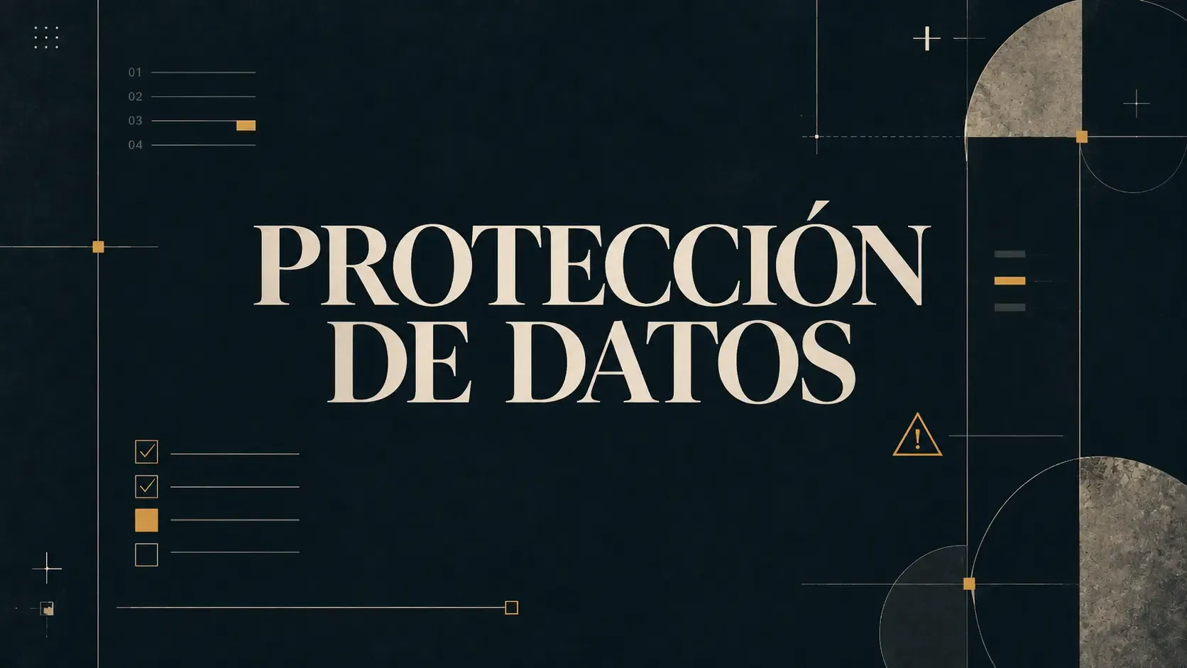 Interfaz conceptual de evaluación de preparación en protección de datos y brechas prioritarias.
